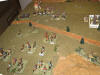 From left to right, the Imperial cavalry and horse artillery are deploying facing the Cossacks...