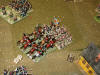 The Saxons Uhlans break a Russian square