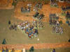 The Spanish cavalry, Imperiales de Toledo, advances at last against the French but it is broken by the combined weight of the 10me d' Husards and the 21me Chasseurs