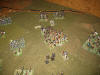 The French hussars won the first turn of the combat...